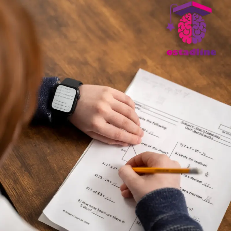 نمونه سوالات امتحانی ابتدایی - استادلاین